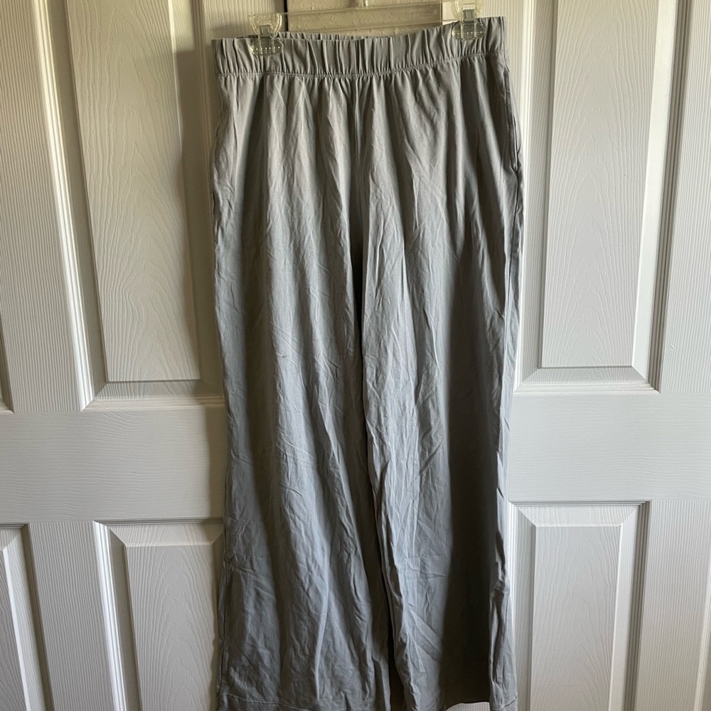 Light blue wide leg pajama pants from Harper Wilde